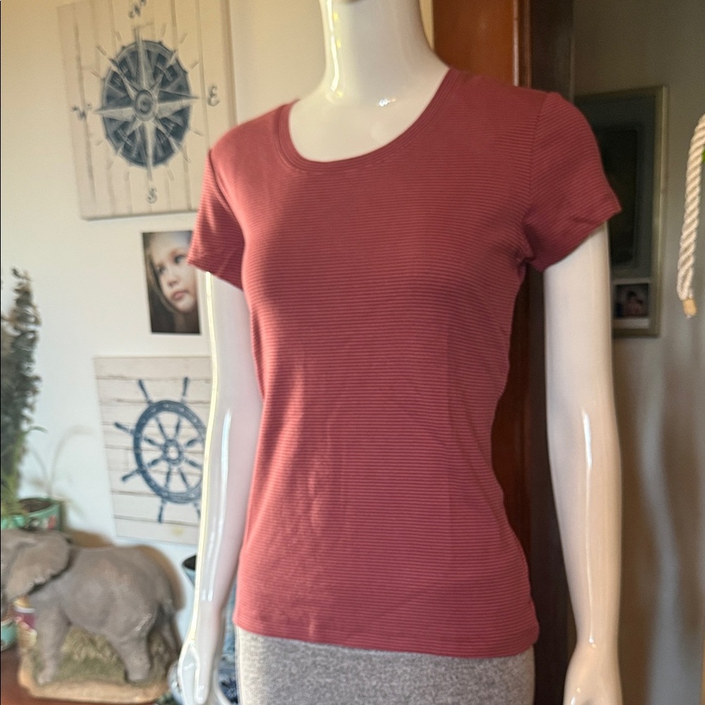 NWT size small Northern Reflections Short Sleeve Tee in Rose
